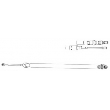 CT02170 KAWE Трос, стояночная тормозная система