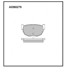 ADB0279 Allied Nippon Тормозные колодки