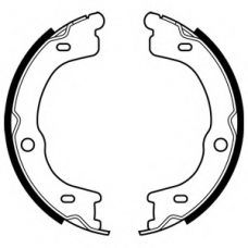 LS2048 DELPHI Комплект тормозных колодок, стояночная тормозная с