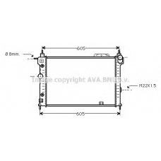 OLA2029 AVA Радиатор, охлаждение двигателя