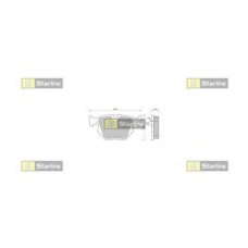 BD S363P STARLINE Комплект тормозных колодок, дисковый тормоз