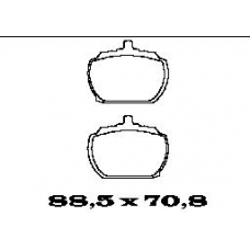 BL1064A1 FTE Комплект тормозных колодок, дисковый тормоз