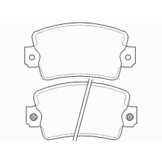 MDB1143 MINTEX Комплект тормозных колодок, дисковый тормоз