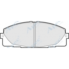 PAD1624 APEC Комплект тормозных колодок, дисковый тормоз