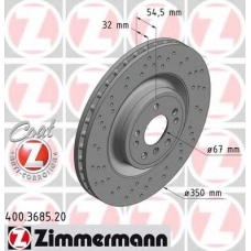400.3685.20 ZIMMERMANN Тормозной диск