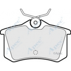 PAD981 APEC Комплект тормозных колодок, дисковый тормоз