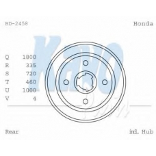 BD-2458 KAVO PARTS Тормозной барабан