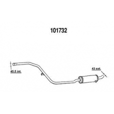 394310173200 MAGNETI MARELLI Выпускной трубопровод