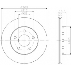 MDC1420 MINTEX Тормозной диск