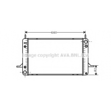 FDA2071 AVA Радиатор, охлаждение двигателя