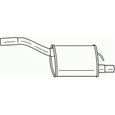 26612 SIGAM Глушитель выхлопных газов конечный