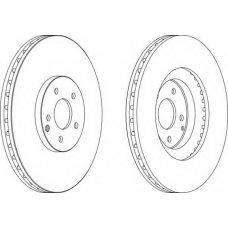 DDF1585-1 FERODO Тормозной диск