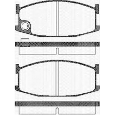 8110 50061 TRISCAN Комплект тормозных колодок, дисковый тормоз