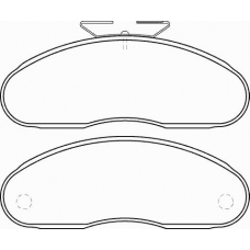 MDB1721 MINTEX Комплект тормозных колодок, дисковый тормоз