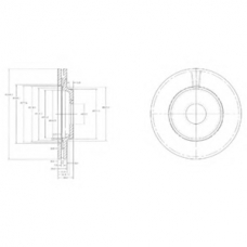 BG2419 DELPHI Тормозной диск