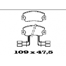 BL1241A2 FTE Комплект тормозных колодок, дисковый тормоз
