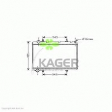 31-1369 KAGER Радиатор, охлаждение двигателя