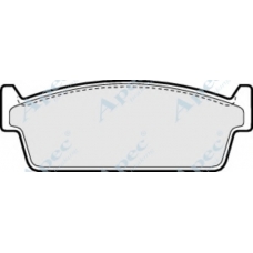 PAD643 APEC Комплект тормозных колодок, дисковый тормоз