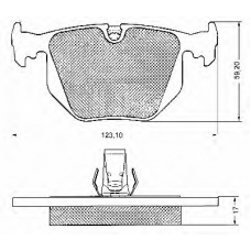 10647 BSF Комплект тормозных колодок, дисковый тормоз