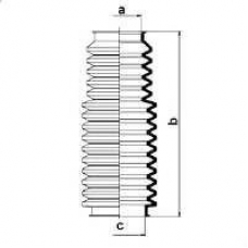 83572 SPIDAN Пыльник, рулевое управление