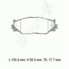 IBD-1289 IPS Parts Комплект тормозных колодок, дисковый тормоз