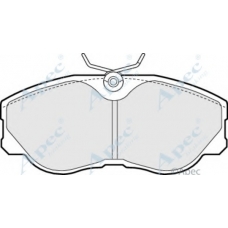 PAD665 APEC Комплект тормозных колодок, дисковый тормоз