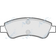 PAD1546 APEC Комплект тормозных колодок, дисковый тормоз