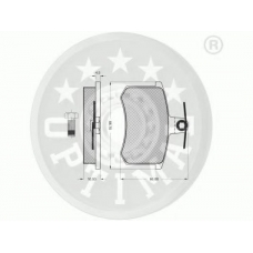 9272 OPTIMAL Комплект тормозных колодок, дисковый тормоз