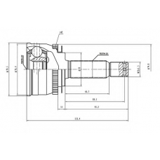 AW1510085A AYWIPARTS Шарнирный комплект, приводной вал