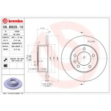 08.B829.10 BREMBO Тормозной диск