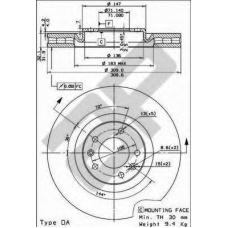 22013 AP Тормозной диск