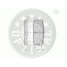 9442 OPTIMAL Комплект тормозных колодок, дисковый тормоз