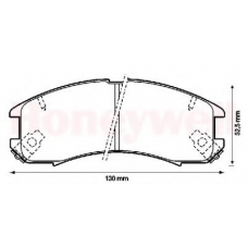 572317B BENDIX Комплект тормозных колодок, дисковый тормоз