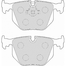 FD6957A NECTO Комплект тормозных колодок, дисковый тормоз