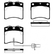 224748 NK Комплект тормозных колодок, дисковый тормоз