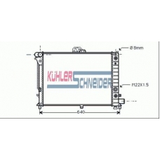 2001101 KUHLER SCHNEIDER Радиатор, охлаждение двигател