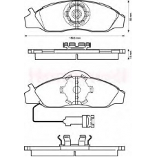 572416B BENDIX Комплект тормозных колодок, дисковый тормоз