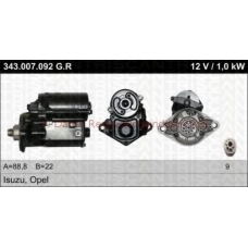 22-343-007-092 TRISCAN Стартер