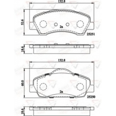 ADB02199 COMLINE Комплект тормозных колодок, дисковый тормоз