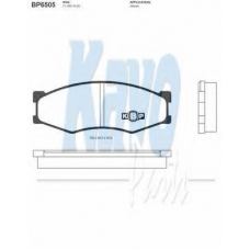BP-6505 KAVO PARTS Комплект тормозных колодок, дисковый тормоз