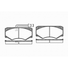 0047 22 KAWE Комплект тормозных колодок, дисковый тормоз