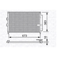 350203660000 MAGNETI MARELLI Конденсатор, кондиционер