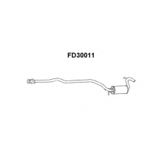 FD30011 VENEPORTE Средний глушитель выхлопных газов