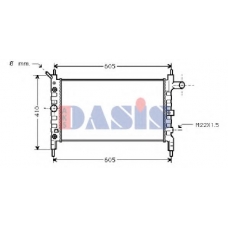 151440N AKS DASIS Радиатор, охлаждение двигателя