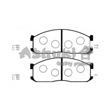 M058-01J ASHUKI Комплект тормозных колодок, дисковый тормоз