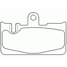 MDB2136 MINTEX Комплект тормозных колодок, дисковый тормоз