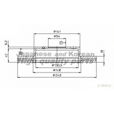 T602-60 ASHUKI Тормозной диск