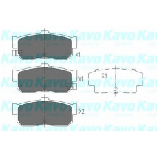KBP-6513 KAVO PARTS Комплект тормозных колодок, дисковый тормоз