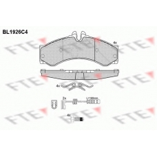 BL1926C4 FTE Комплект тормозных колодок, дисковый тормоз