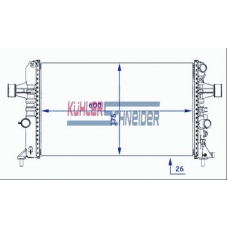 0600521 KUHLER SCHNEIDER Радиатор, охлаждение двигател